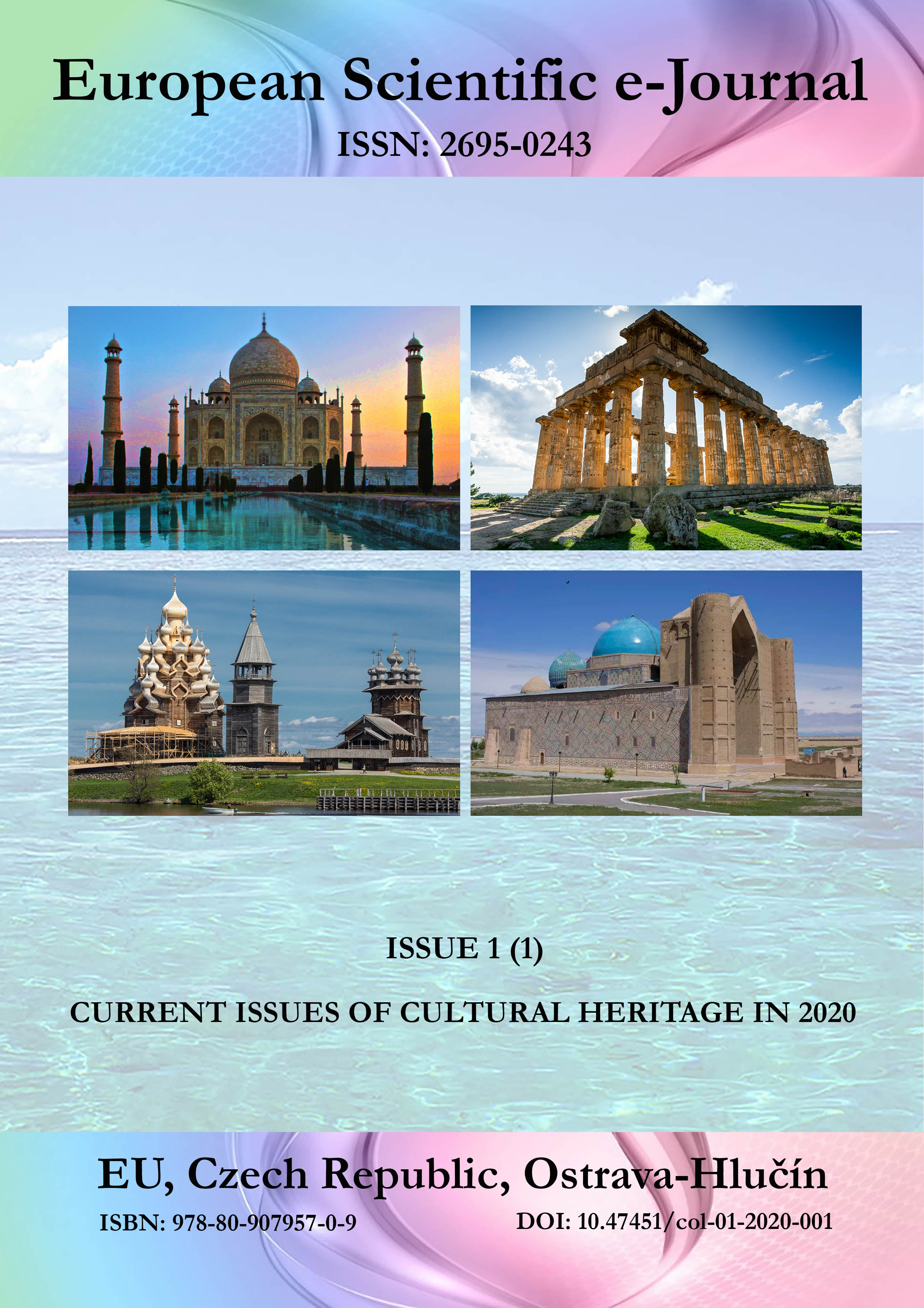 Current Issues of Cultural Heritage in 2020. European Scientific e-Journal, 1. Hlučín, 2020