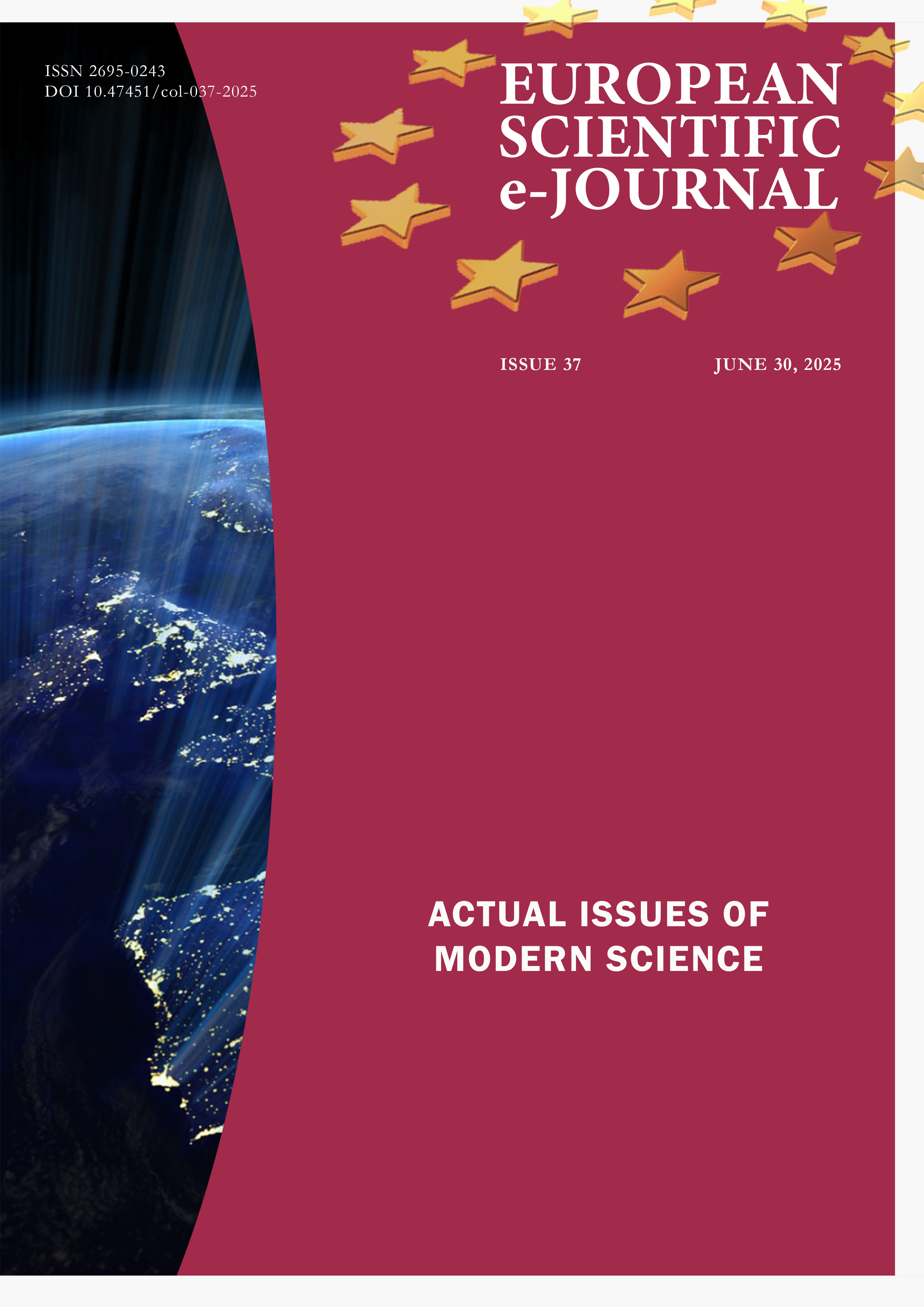 Actual Issues of Modern Science. European Scientific e-Journal, 38. Ostrava, 2025